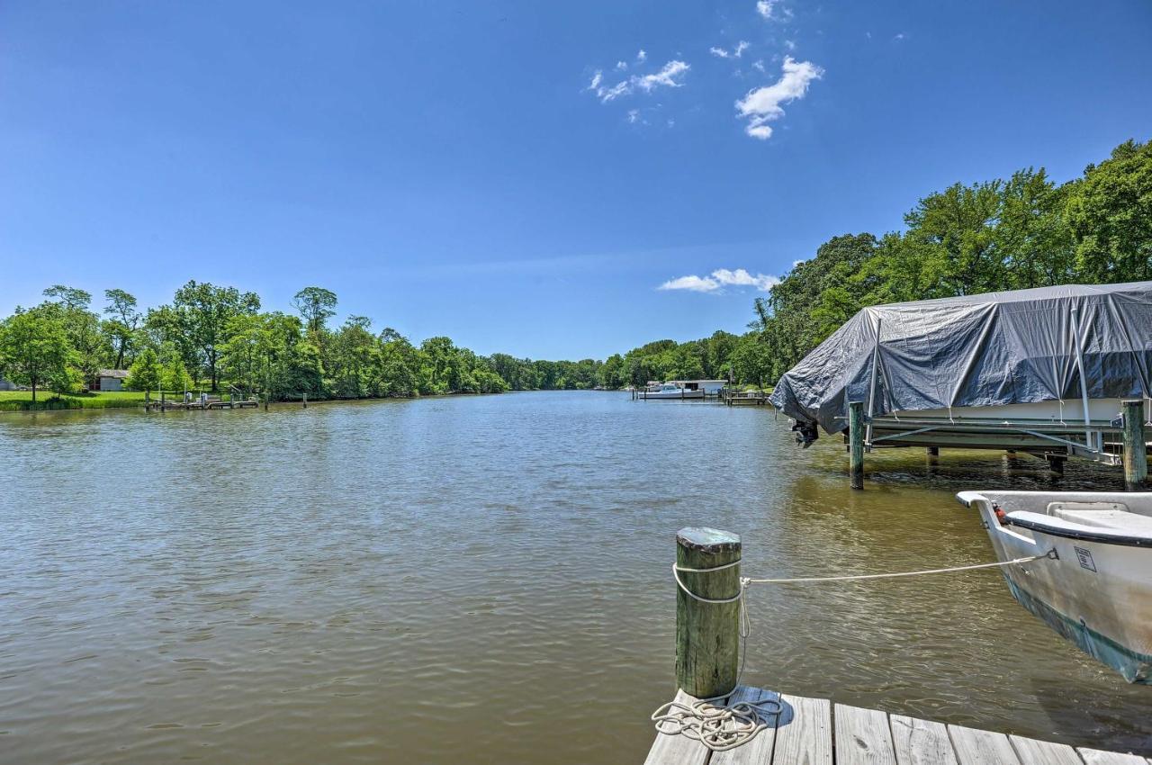 Waterfront Annapolis Home Fire Pit And Fishing Pier Eksteriør bilde