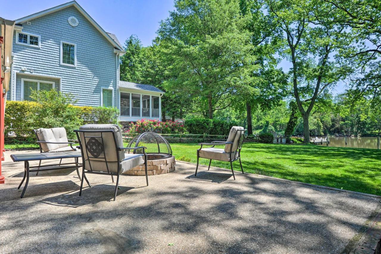 Waterfront Annapolis Home Fire Pit And Fishing Pier Eksteriør bilde