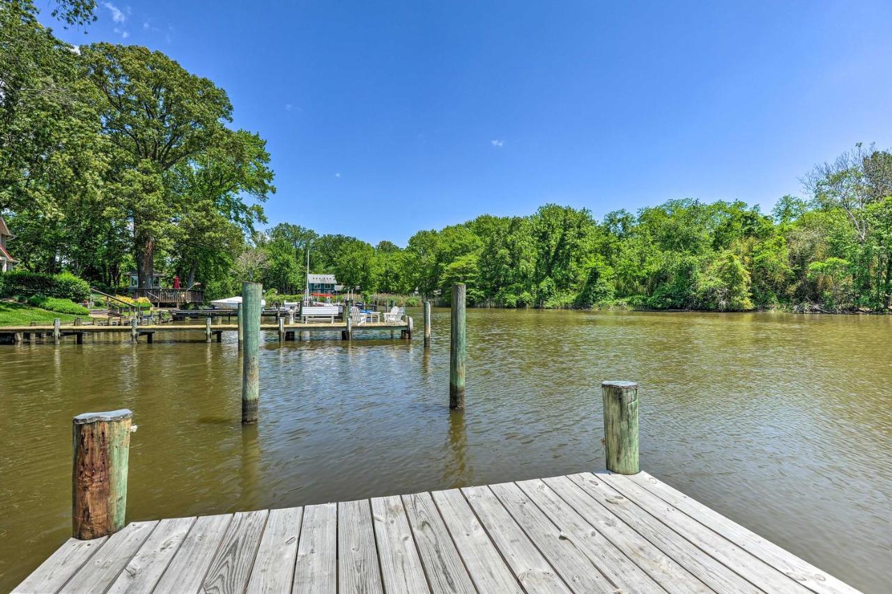Waterfront Annapolis Home Fire Pit And Fishing Pier Eksteriør bilde