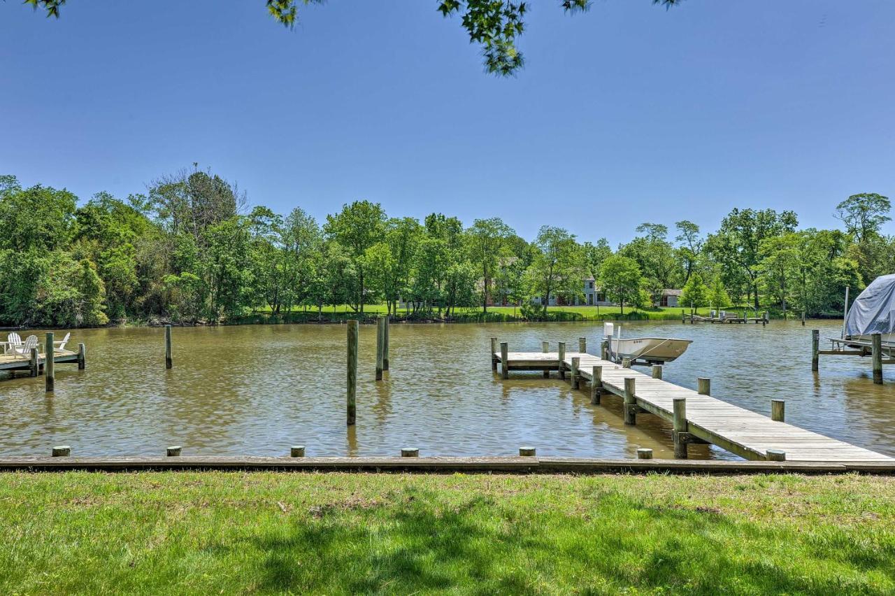 Waterfront Annapolis Home Fire Pit And Fishing Pier Eksteriør bilde